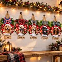 Five bow styles of the personalized dog sign
